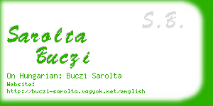 sarolta buczi business card